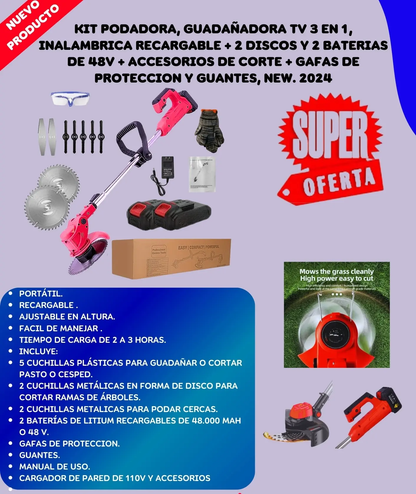 Podadora NeoPower™ + Kit de Seguridad Profesional + eBook