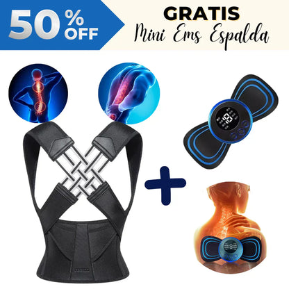 CORRECTOR DE POSTURA FLEX - 🎁 GRATIS MINI MASAJEADOR EMS - ENVÍO GRATUITO